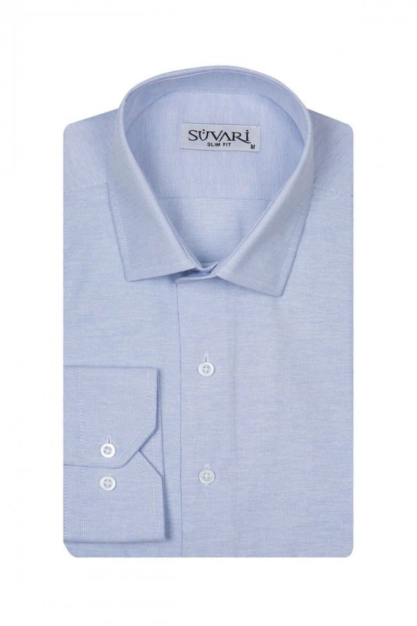Slim Fit Filafil Erkek Gömlek - Resim 3