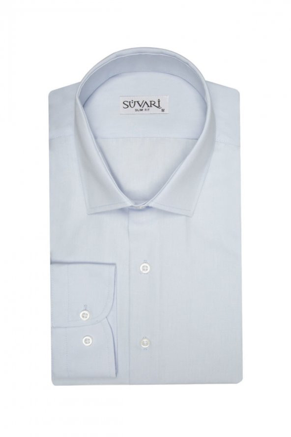 Slim Fit Beyaz Erkek Gömlek ürün görseli 1