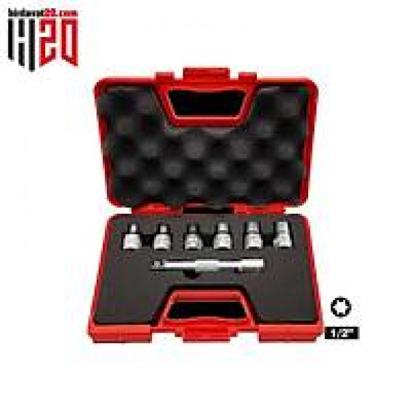 İzeltaş 1/2 Star (Torx) Lokma Anahtar Takımı (7Par)-1113006007 ürün görseli 1