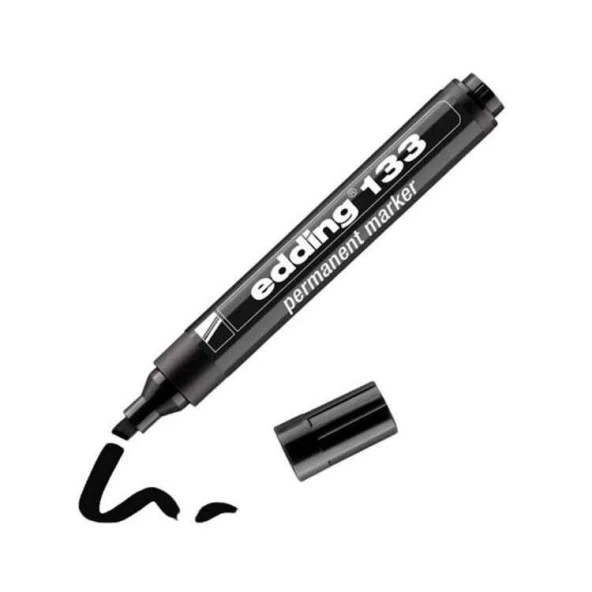 Edding Siyah Koli Çuval Permanent Marker Kalemi Kesik Uç (10 Lu Paket) ürün görseli 1