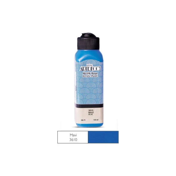 Artdeco Akrilik Boya 140 ML Mavi Akrilik Boya (12 Li Paket) ürün görseli 1