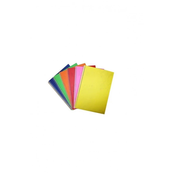 Komeks Spiralli Defter Plastik Kapak 96 Yaprak A4 Kareli Defter (12 Li Paket) ürün görseli 1