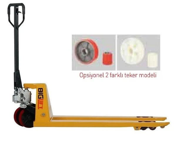 Biglift RM ACE 25 Beyaz Teker 2.5 Ton Transpalet ürün görseli 1