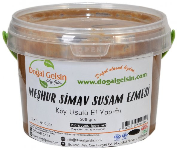 Doğal Gelsin Meşhur Simav Susam Ezmesi - 500 gr ürün görseli 1