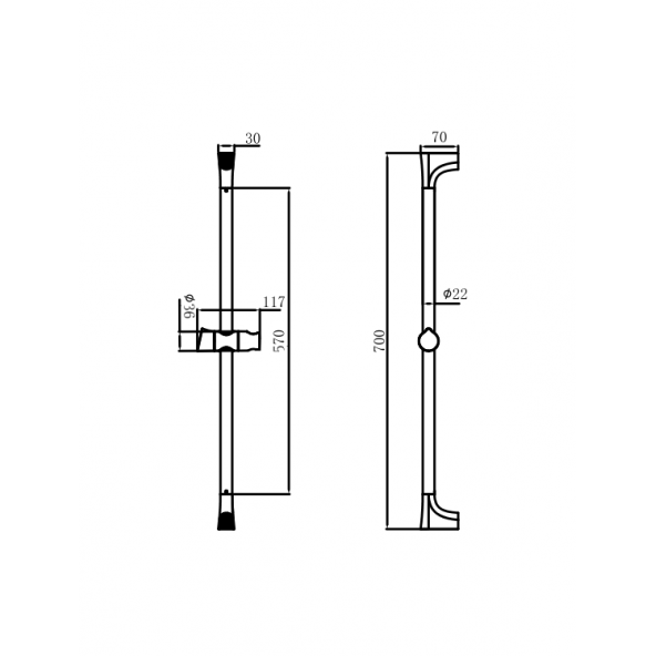 Creavit SH483 Sürgülü Duş Sistemi - Resim 2