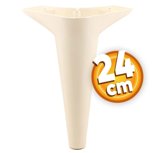 Aspen Lüks Mobilya Kanepe Koltuk Tv Ünitesi Konsol Yükseltici Ayağı Ayakları 24 Cm Krem Ayak ürün görseli 1