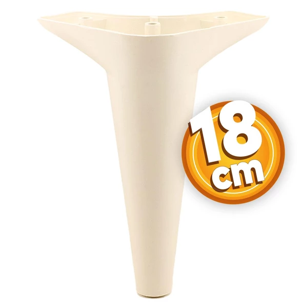 Aspen Lüks Mobilya Kanepe Koltuk Tv Ünitesi Konsol Yükseltici Ayağı Ayakları 18 Cm Krem Ayak ürün görseli 1