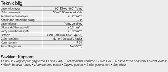 Leica Lino L2Gs Çizgi Lazer - Resim 2