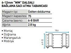 Bea WM 12-156 Dalgalı Çivi Makinası - Resim 2