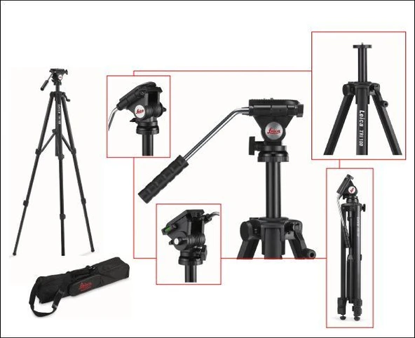 Leica Tripod TRI100 70-174 Cm Lino Disto Serisine Uygun ürün görseli 1