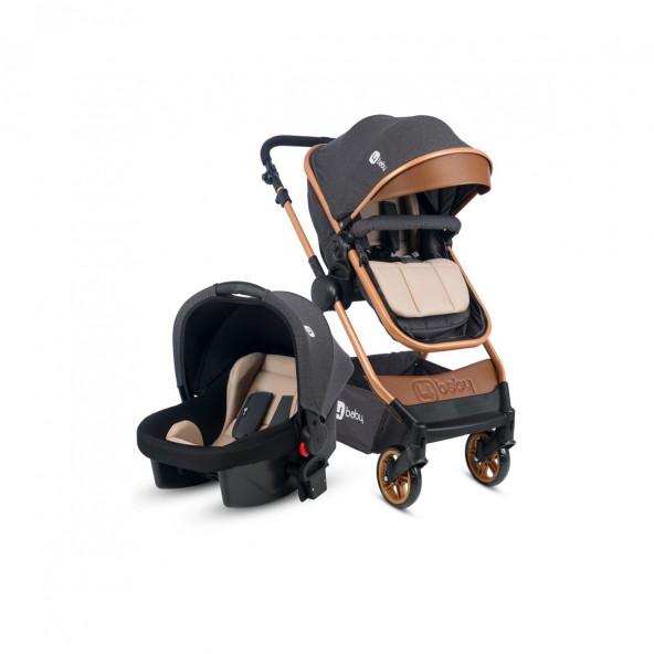 4 Baby Comfort Gold Travel Sistem Bebek Arabası Antrasit ürün görseli 1