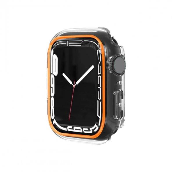 BİNANO APPLE WATCH 38MM FOSFORLU KASA KORUYUCU TURUNCU ürün görseli 1