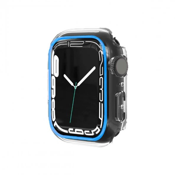 BİNANO APPLE WATCH 38MM FOSFORLU KASA KORUYUCU MAVİ ürün görseli 1