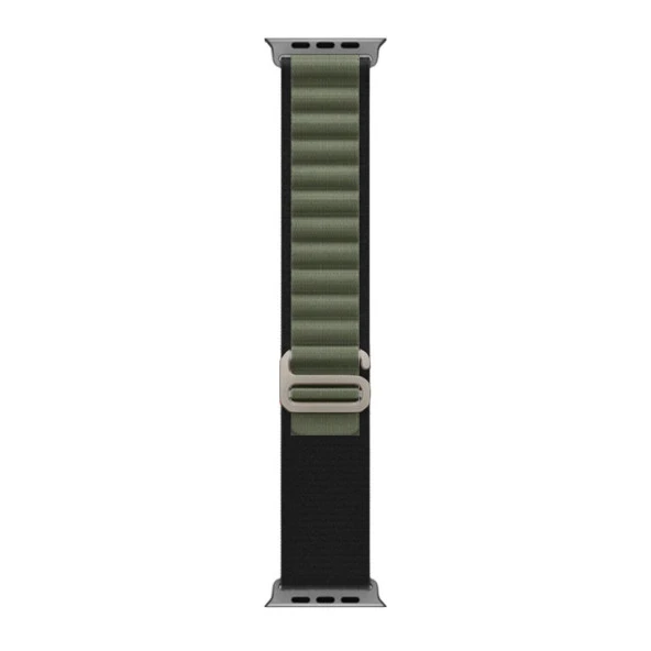 E2M APPLE WATCH 42-44-45-49MM KRD-26 ALPINE ÇİFT RENKLİ YEŞİL KORDON ürün görseli 1