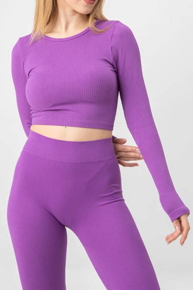 DoReMi Seamless Uzun Kollu Fitilli Büstiyer - Resim 7