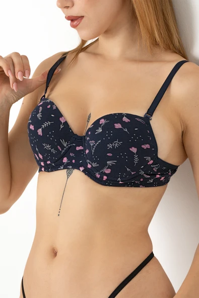 DoReMi Desenli Push Up Sütyen - Resim 12