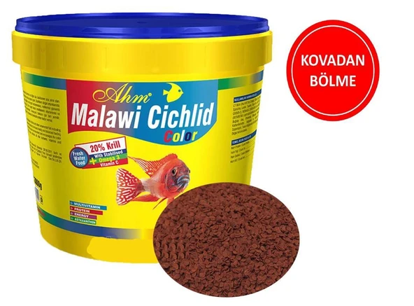 Ahm Malawi Cichlid Granulat Colour Balık Yemi ( Kovadan Bölme ) 50 Gr ürün görseli 1
