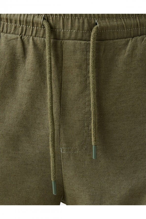 Tapered Fit Gabardin Pantolon - Resim 5