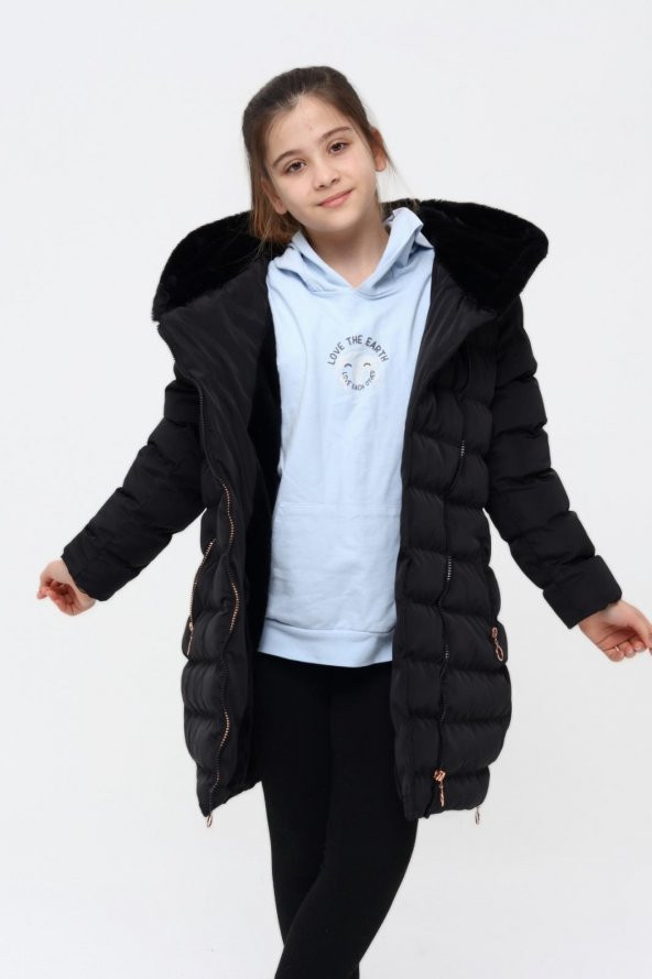 Benittokids Kız Çocuk Kaban 51219S - Resim 4