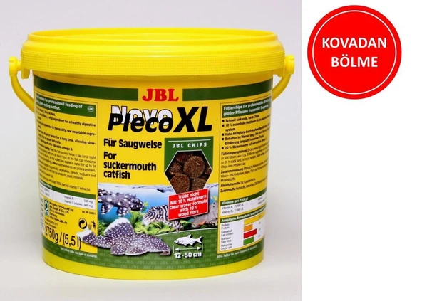 JBL Novo Pleco XL Chips Balık Yemi ( KOVADAN BÖLME ) 50 Gr ürün görseli 1