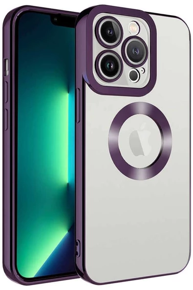 iPhone 11 Pro Kılıf Köşeleri Renkli Şeffaf Kamera Korumalı Silikon Luxury Kapak ürün görseli 1