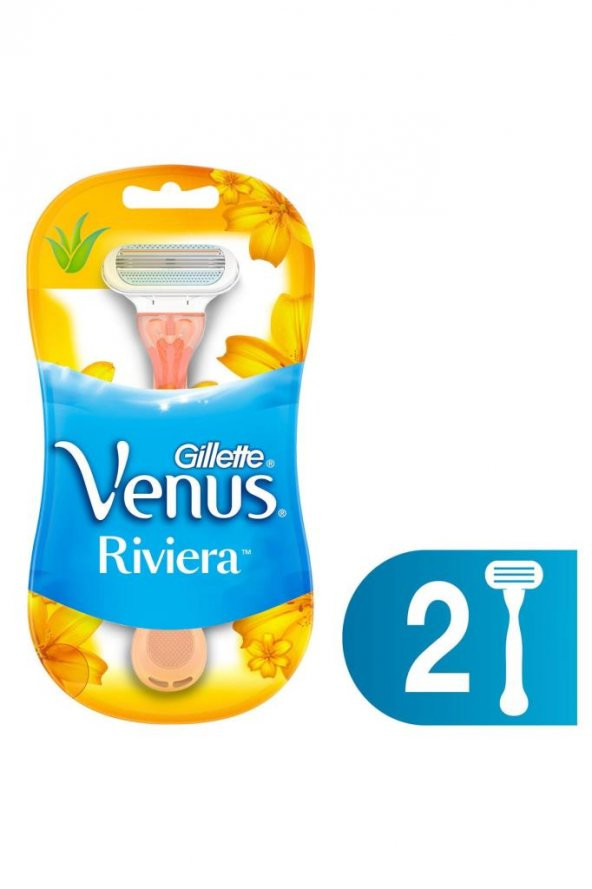 Gillette Venus Riviera 2li Kullan At Kadın Tıraş Bıçağı ürün görseli 1