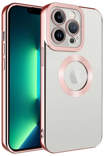 Apple iPhone 11 Pro Max Köşeleri Renkli Şeffaf Kamera Korumalı Silikon Luxury Kapak ürün görseli 1