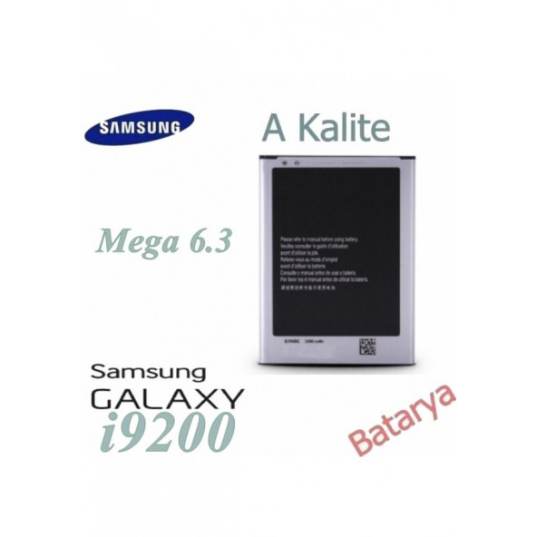 Samsung i9200 Batarya Mega Uyumlu Yedek Batarya ürün görseli 1