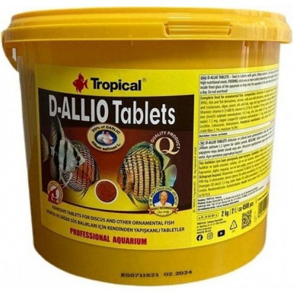 Tropıcal D-Allıo Taplets 100 Adet ürün görseli 1