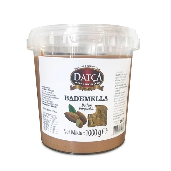 Bademella Badem Parçacıklı Badem Ezmesi 1000 gr ürün görseli 1