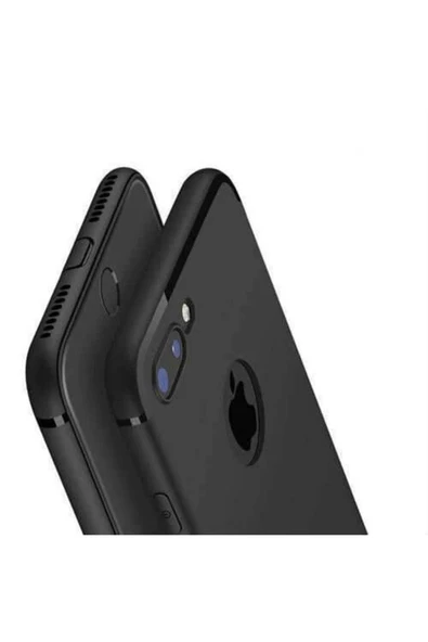 Apple iPhone 8 Plus Tıpalı Silikon Kılıf Siyah ürün görseli 1
