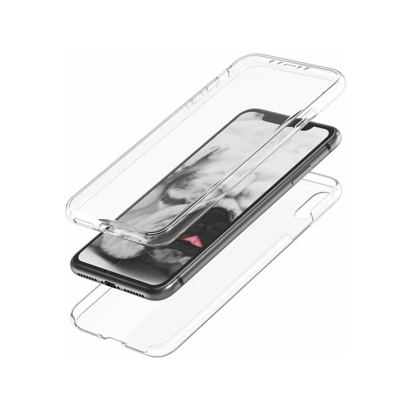 iPhone XR Çift Taraflı Silikon Kılıf - Resim 3