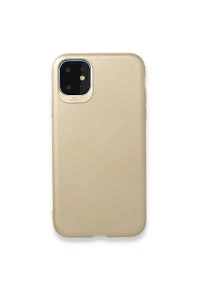 Apple iPhone 11 (6.1'') Premium Silikon Kılıf Gold ürün görseli 1