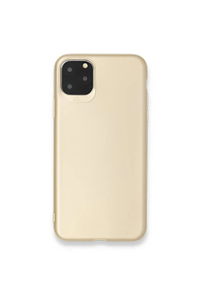 Apple iPhone 11 Pro Max (6.7'') Premium Silikon Kılıf Gold ürün görseli 1