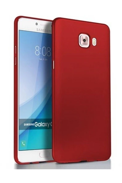 Samsung Galaxy C5 Pro Premium Silikon Kılıf Bordo ürün görseli 1