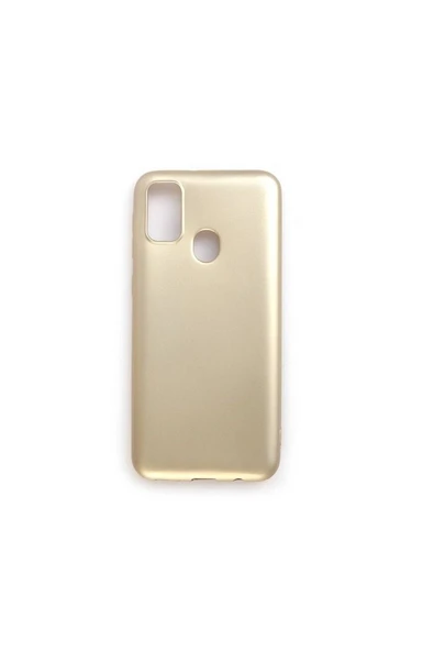 Samsung Galaxy M21 Premium Silikon Kılıf Gold ürün görseli 1