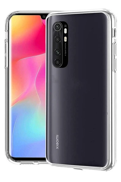 Xiaomi Mi Note 10 Lite Premium Silikon Kılıf Şeffaf ürün görseli 1