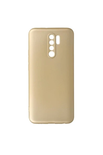 Xiaomi Redmi  9 Premium Silikon Kılıf Gold ürün görseli 1