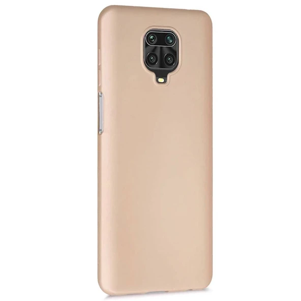 Xiaomi Redmi  Note 9S Premium Silikon Kılıf Gold ürün görseli 1