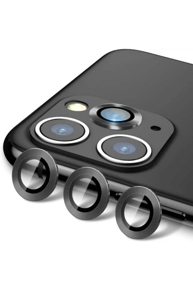 Apple iPhone 12 Pro 6.1 '' Metal Çerçeveli Kamera Koruma Lensi ürün görseli 1