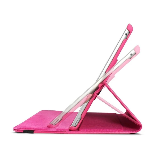 Apple iPad 10.2'' 8. Nesil (A2270-A2428-A2429-A2430) Deri Kapaklı 360 Kılıf Mor - Resim 3