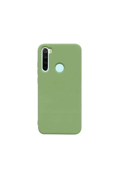 Xiaomi Redmi Note 8 İçi Kadife Silikon Kılıf Yeşil ürün görseli 1