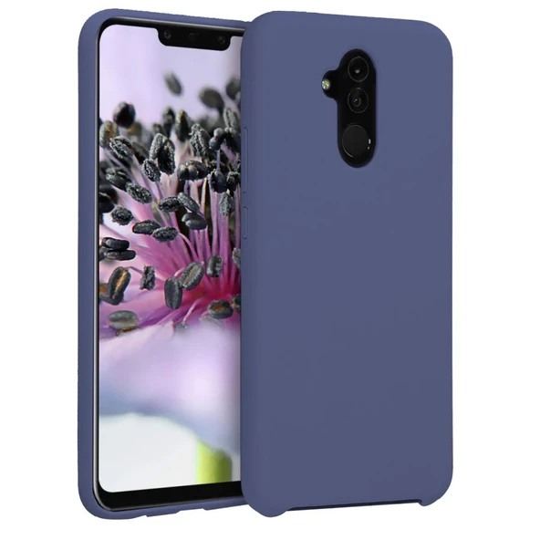 Huawei Mate 20 Lite İnce Mat Silikon Kılıf Lacivert ürün görseli 1