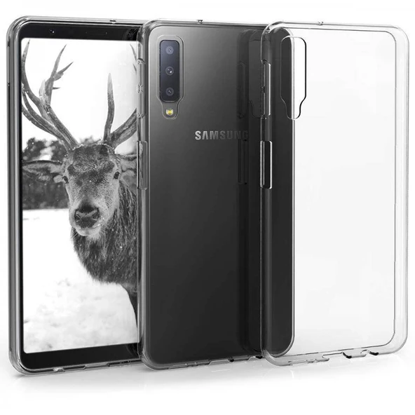 Samsung Galaxy A7 2018 (A750) Ultra İnce Silikon Kılıf Şeffaf ürün görseli 1
