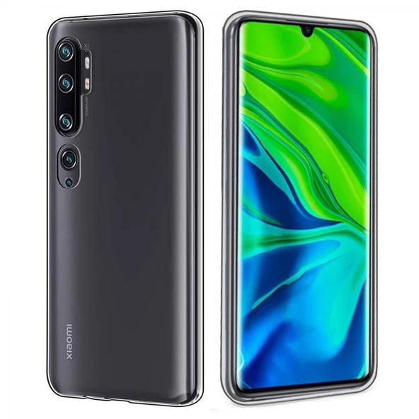 Xiaomi Mi Note 10 Ultra İnce Silikon Kılıf Şeffaf ürün görseli 1