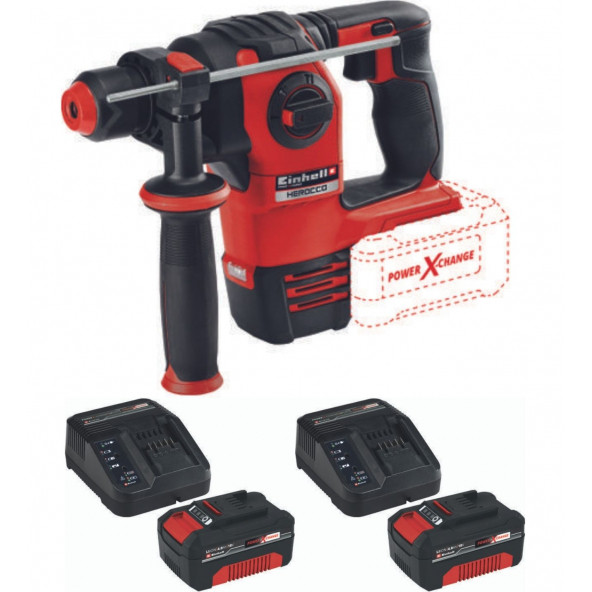 Einhell Herocco 18v 2x4.0ah Kömürsüz Akülü Kırıcı Delici ürün görseli 1