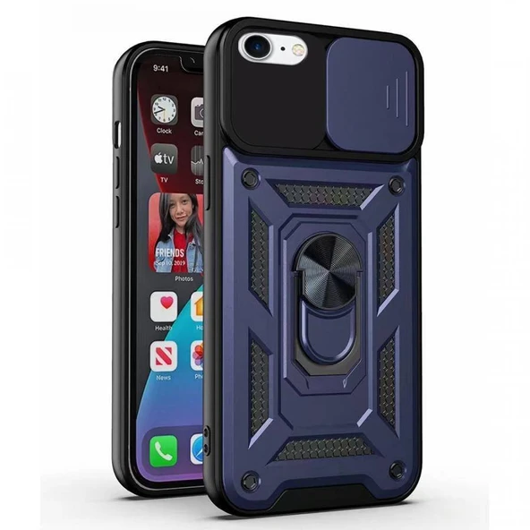 Kızaklı Tank Kılıf Apple iPhone 7G Lacivert ürün görseli 1
