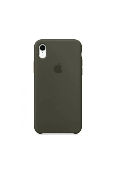 Apple iPhone XR Uyumlu Logolu Içi Kadife Altı Açık Lansman Siyah Silikon Kılıf ürün görseli 1