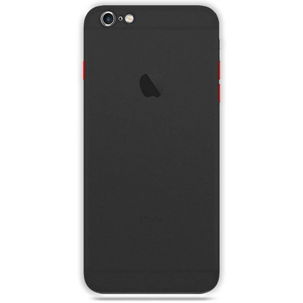 Apple iPhone 6S Plus Transparent Slim Case Siyah ürün görseli 1