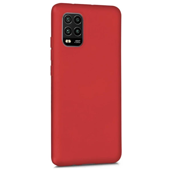 Xiaomi Mi 10 Lite Zoom Premium Silikon Kılıf Bordo ürün görseli 1